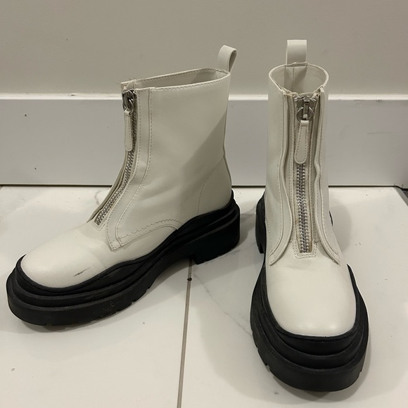 Mango Platform White Boots - Picture 2 of 4